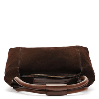 Gucci 101333 Brown Suede Hobo Shoulder Bag