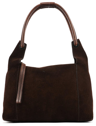Gucci 101333 Brown Suede Hobo Shoulder Bag