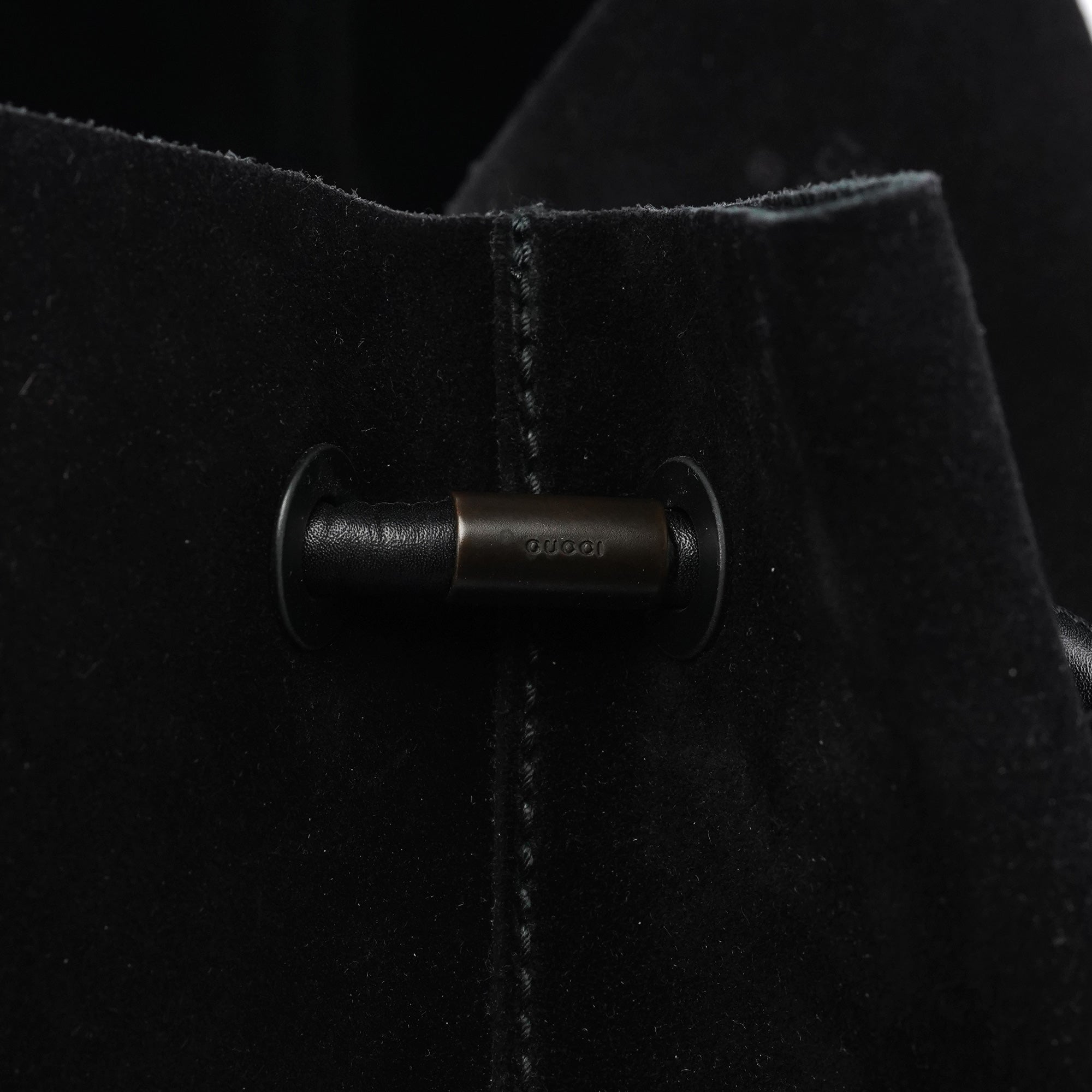 Gucci 101340 Sac cabas en daim noir