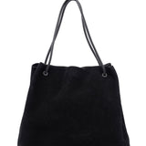 Gucci 101340 Black Suede Tote Bag