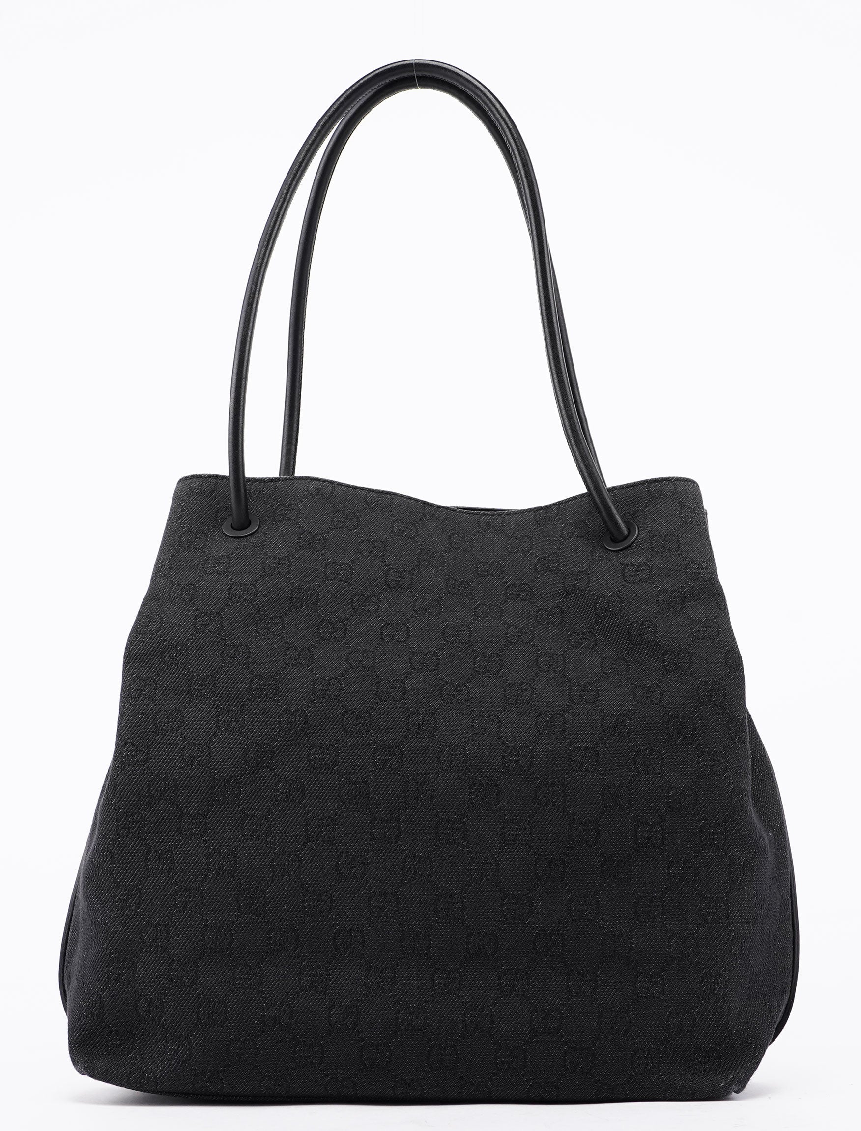 Gucci 101341 Anthracite GG Denim Shoulder Bag