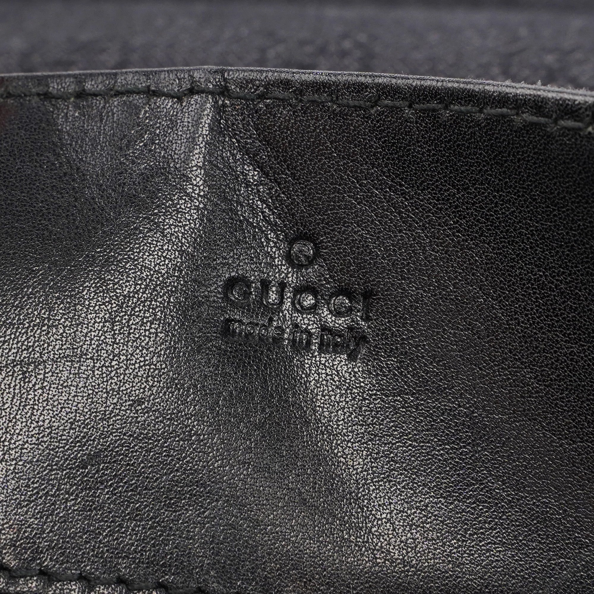 Gucci 101341 Anthracite GG Denim Shoulder Bag