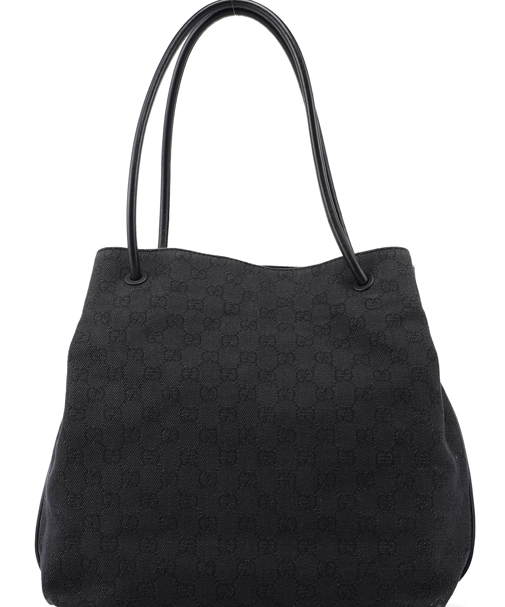 Gucci 101341 Anthracite GG Denim Shoulder Bag