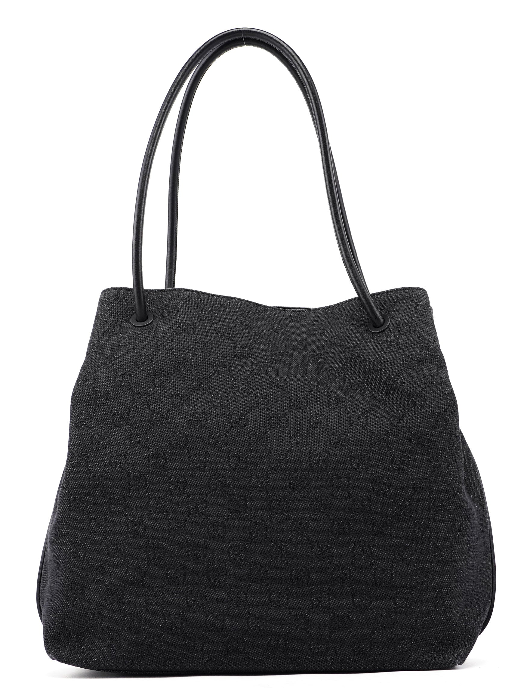 Gucci 101341 Anthracite GG Denim Shoulder Bag