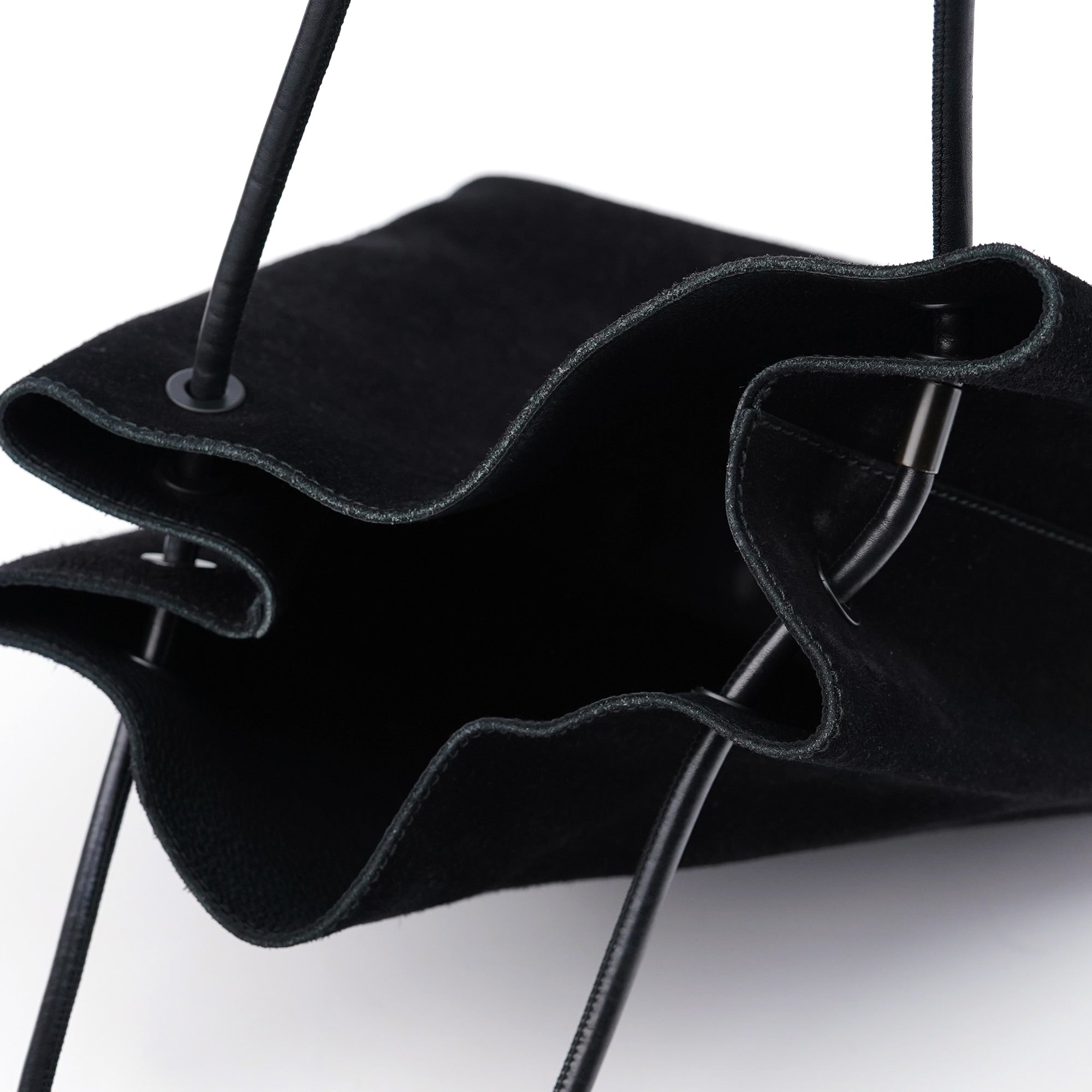 Gucci 101341 Black Suede Tote Bag