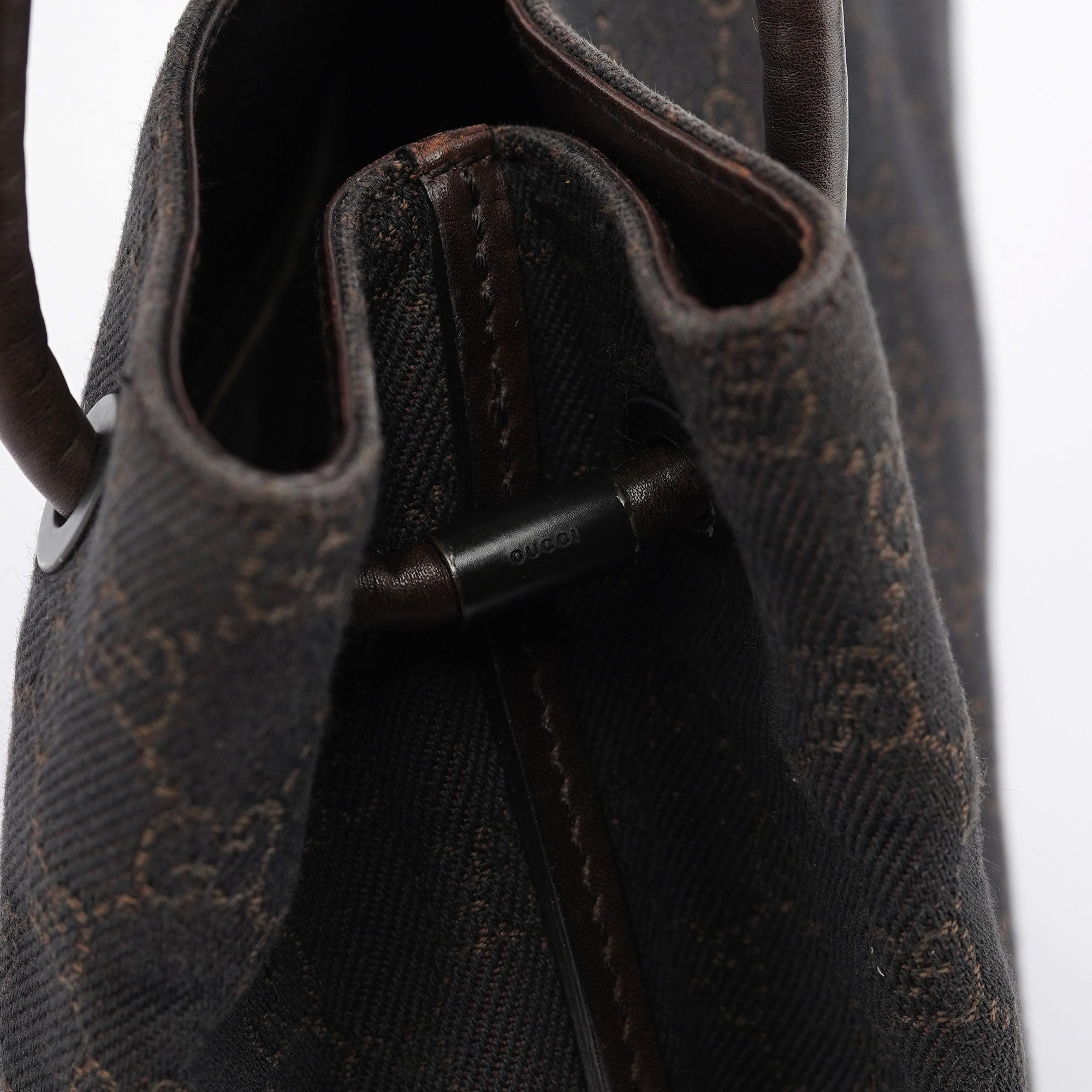 Gucci 101341 Brown GG Canvas Tote Bag