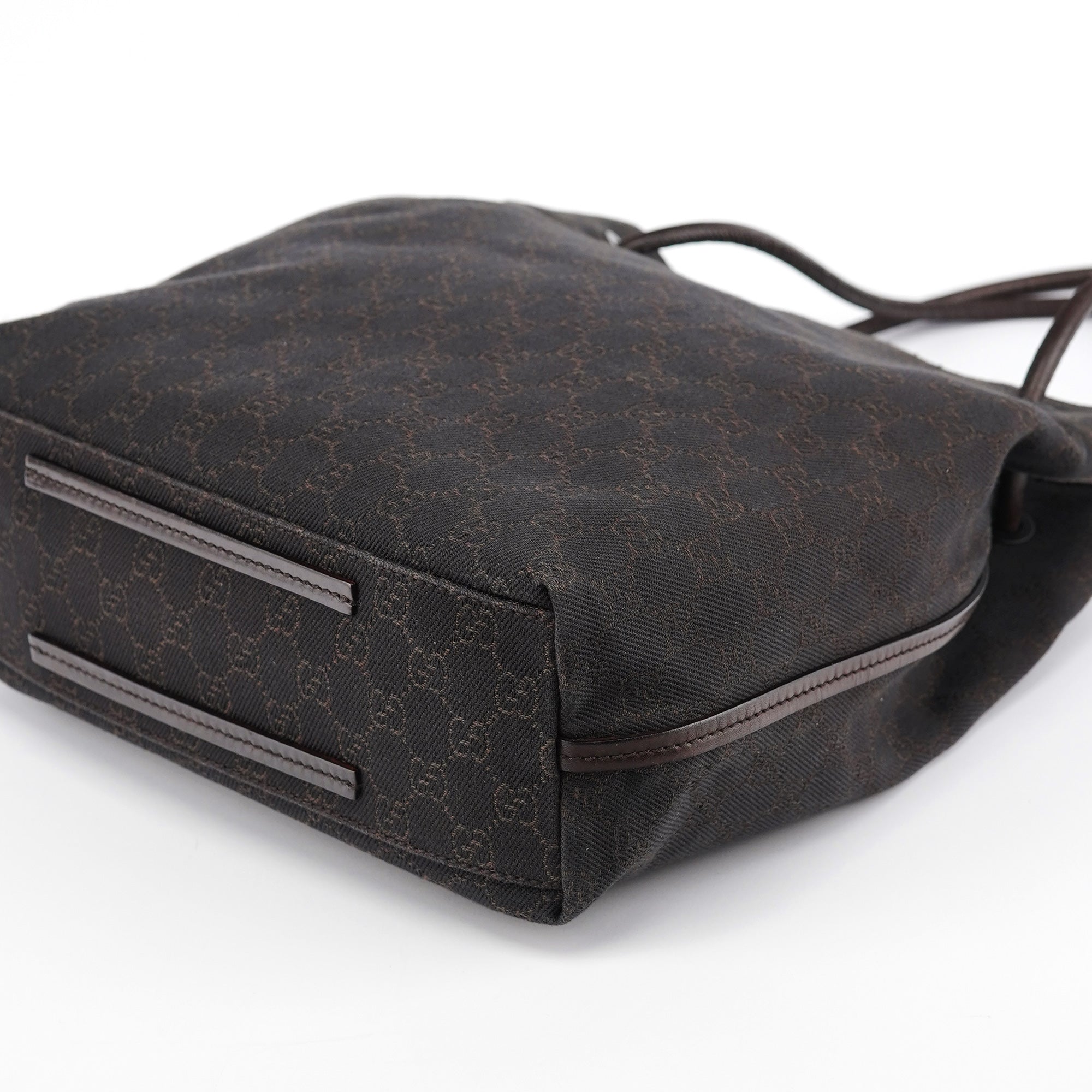 Gucci 101341 Brown GG Canvas Tote Bag
