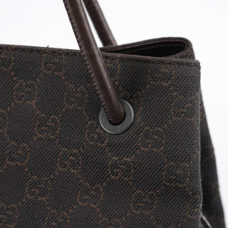 Gucci 101341 Brown GG Canvas Tote Bag