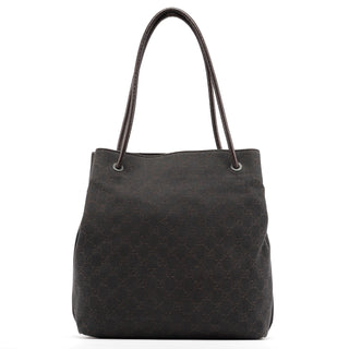 Gucci 101341 Brown GG Canvas Tote Bag