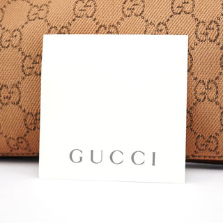 Gucci 101345 Beige Brown GG Horsebit Tote Bag