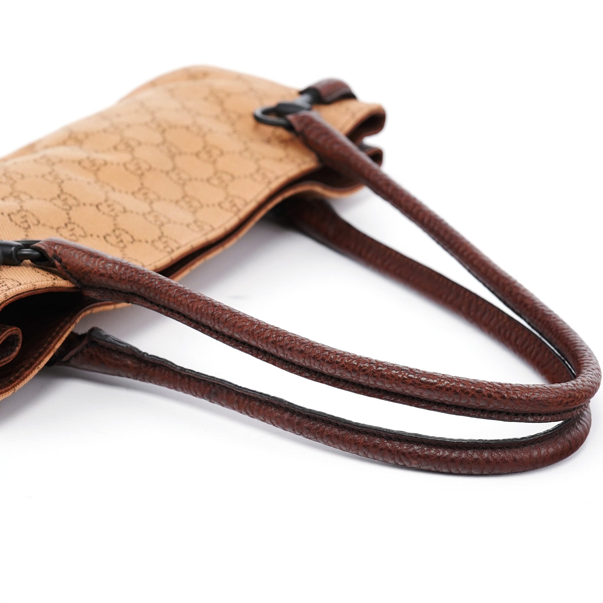 Gucci 101345 Sac cabas Horsebit en toile GG beige et marron