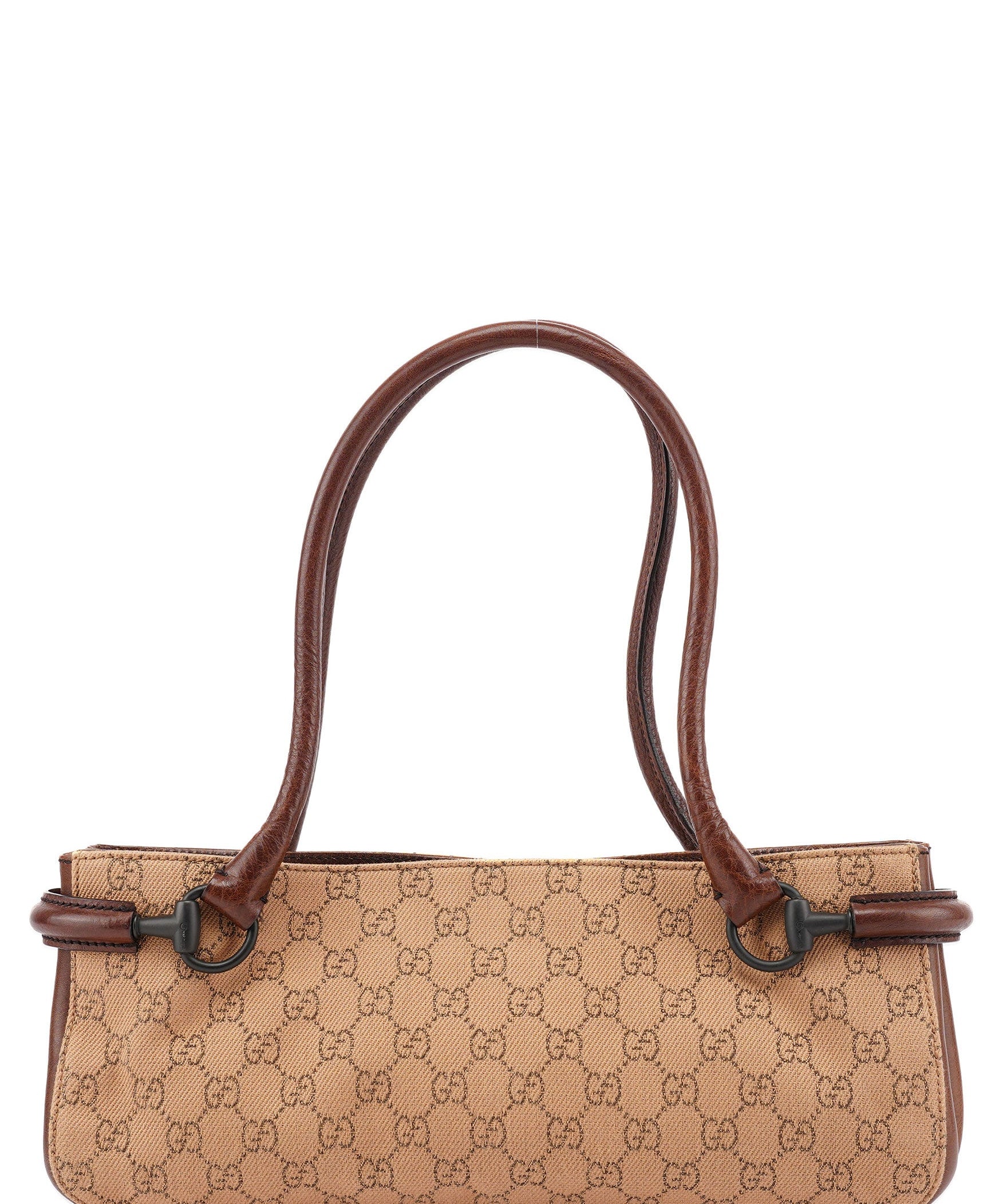 Gucci 101345 Beige GG Horsebit Tote Bag