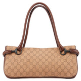Gucci 101345 Beige GG Horsebit Tote Bag