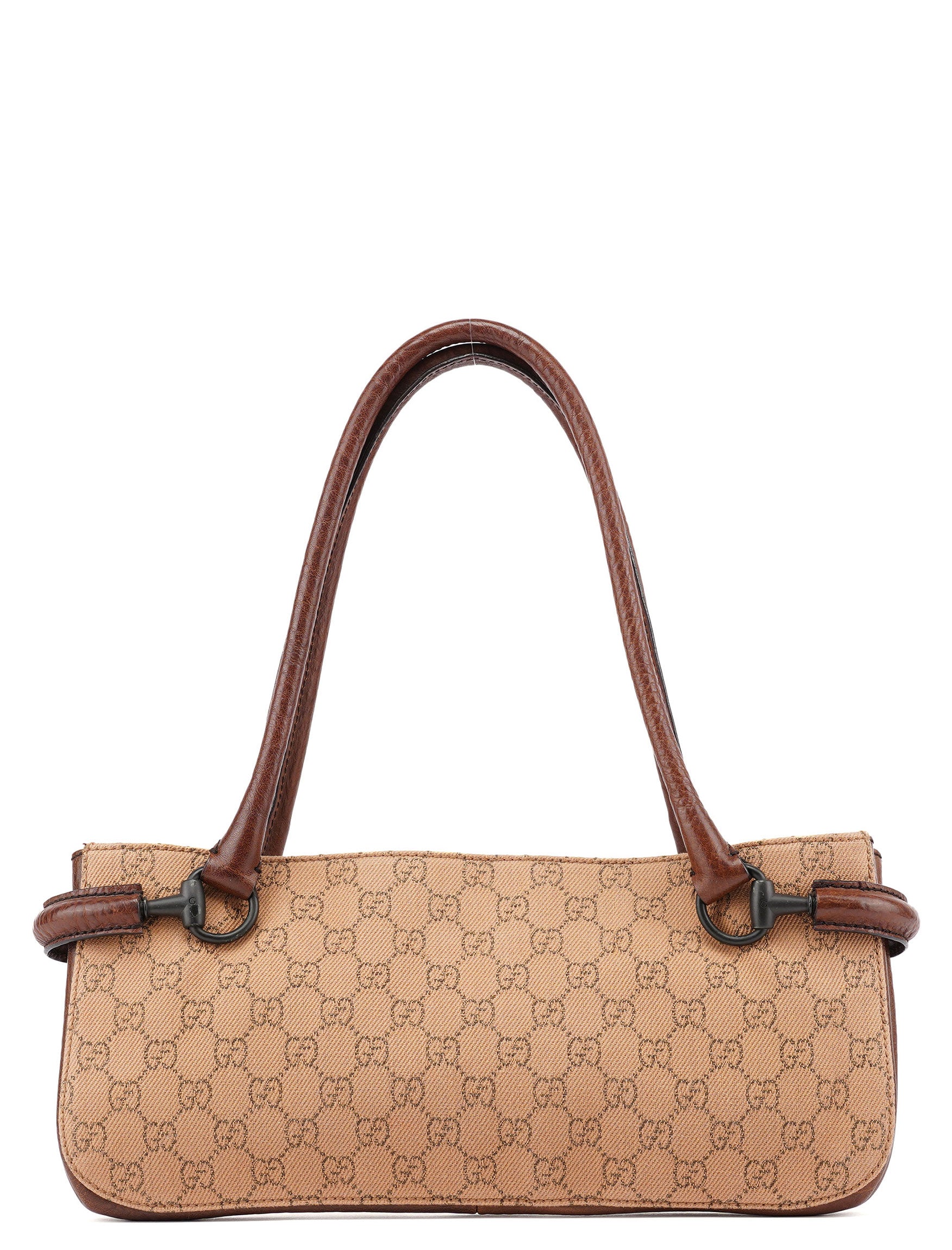 Gucci 101345 Beige GG Horsebit Tote Bag