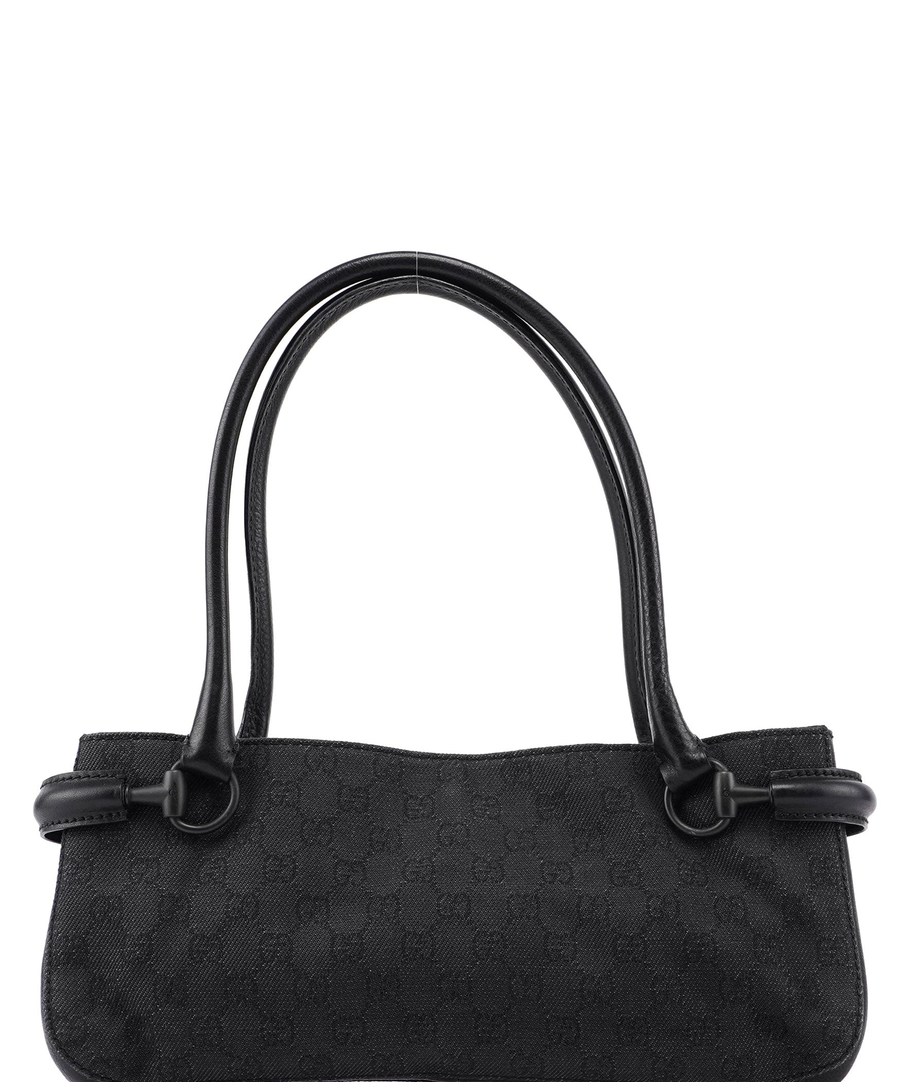 Gucci 101345 Black GG Horsebit Tote