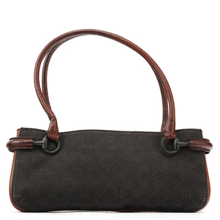 Gucci 101345 Brown GG Horsebit Tote Bag