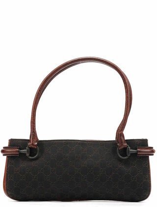 Gucci 101345 Brown GG Horsebit Tote Bag