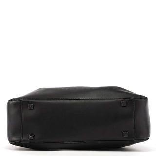 Gucci 101919 Black Leather Ring Handle Tote Bag