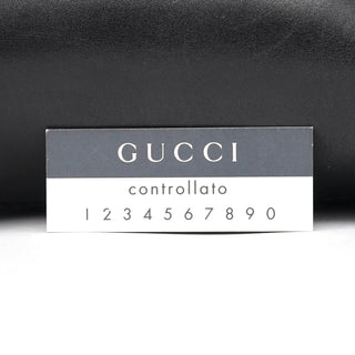 Gucci 101919 Black Leather Ring Handle Tote Bag