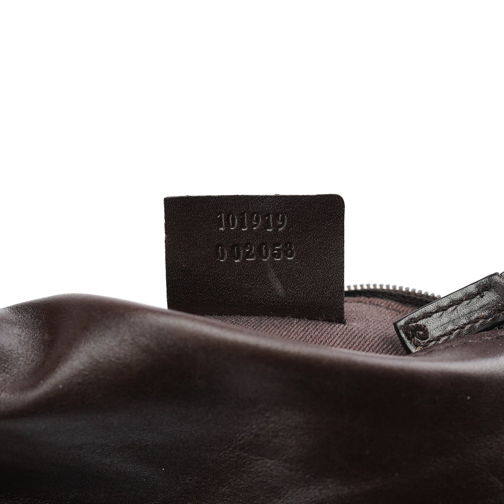 Gucci 101919 Brown GG Leather Tote Bag
