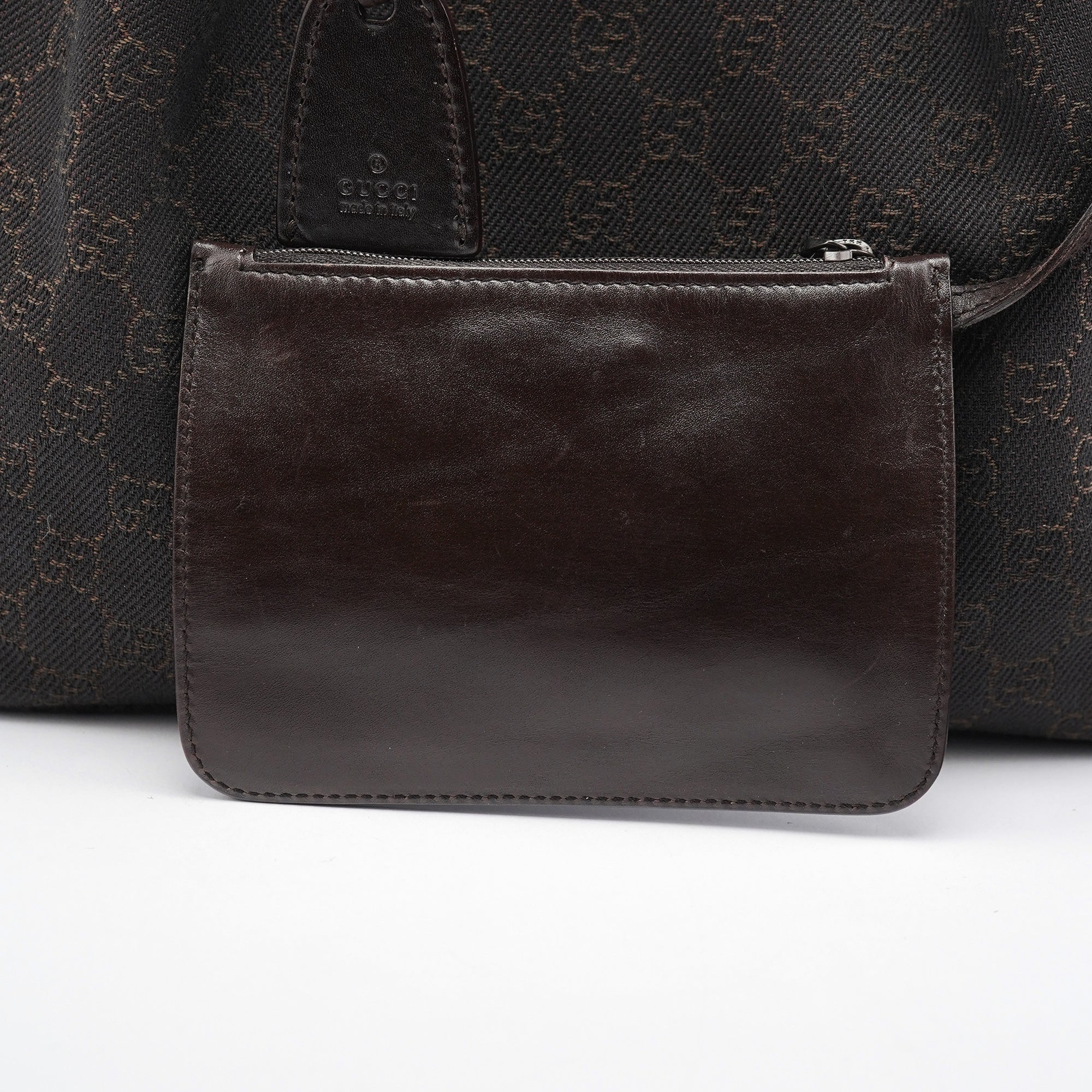 Gucci 101919 Brown GG Leather Tote Bag