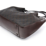 Gucci 101919 Brown GG Leather Tote Bag