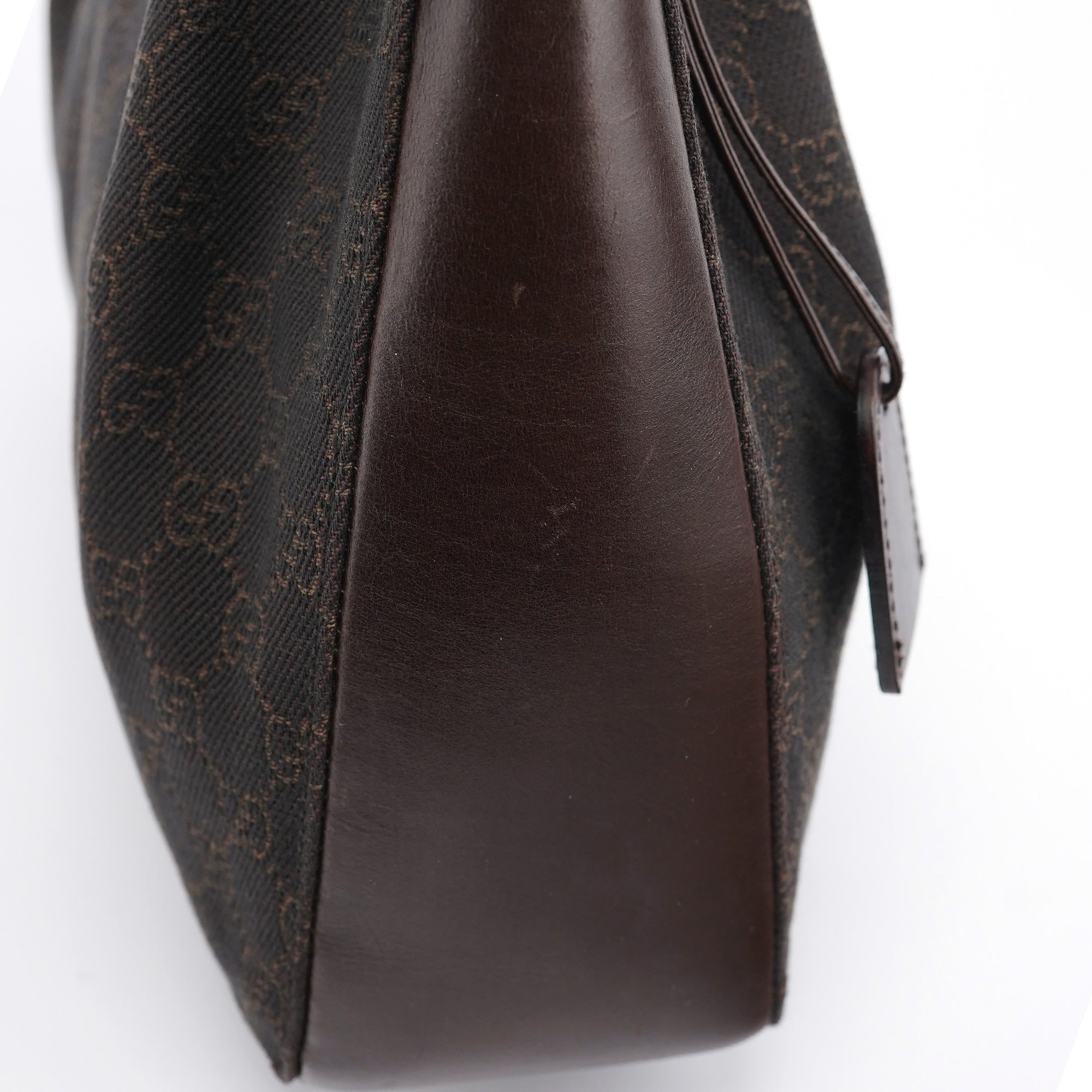 Gucci 101919 Brown GG Leather Tote Bag