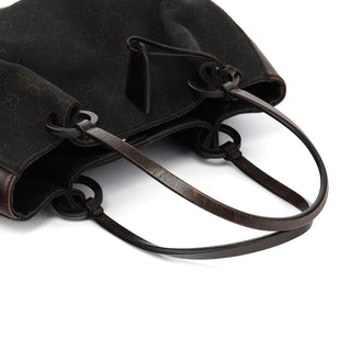 Gucci 101919 Brown GG Leather Tote Bag