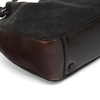 Gucci 101919 Brown GG Leather Tote Bag