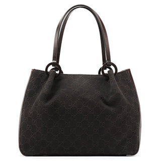 Gucci 101919 Brown GG Leather Tote Bag