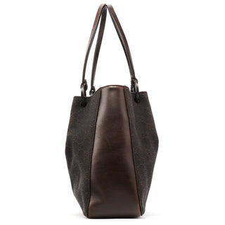Gucci 101919 Brown GG Leather Tote Bag