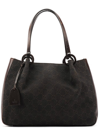 Gucci 101919 Brown GG Leather Tote Bag