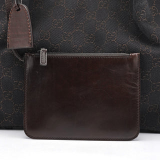 Gucci 101919 Brown GG Leather Tote Bag