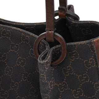 Gucci 101919 Brown GG Leather Tote Bag