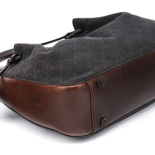 Gucci 101919 Brown GG Leather Tote Bag