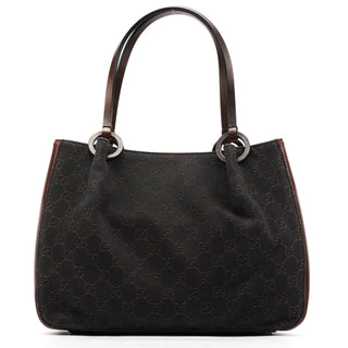 Gucci 101919 Brown GG Leather Tote Bag