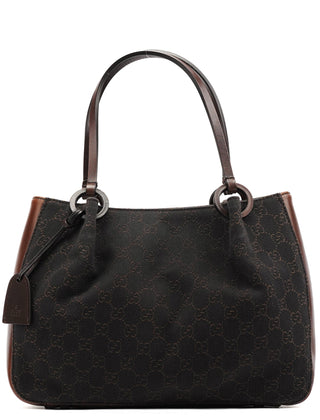 Gucci 101919 Brown GG Leather Tote Bag