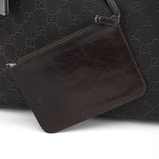 Gucci 101920 Brown GG Leather Tote Bag