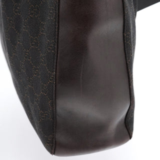 Gucci 101920 Brown GG Leather Tote Bag