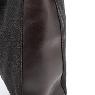 Gucci 101920 Brown GG Leather Tote Bag