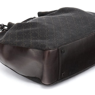 Gucci 101920 Brown GG Leather Tote Bag