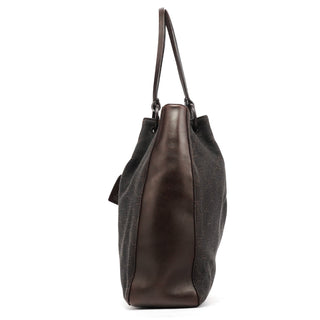 Gucci 101920 Brown GG Leather Tote Bag