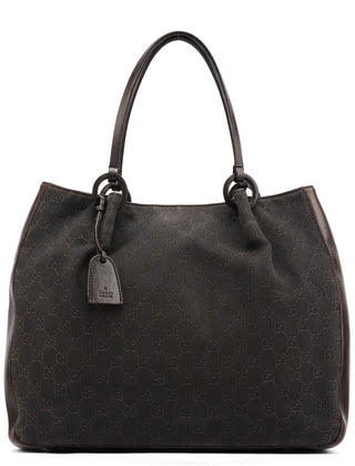 Gucci 101920 Brown GG Leather Tote Bag