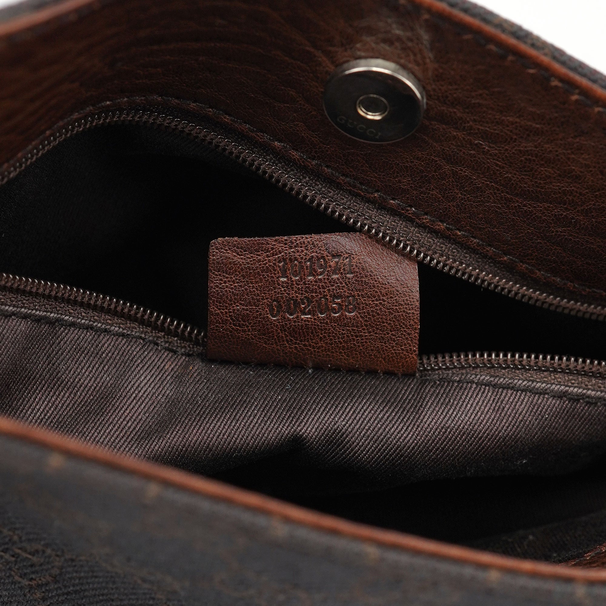 Gucci 101971 Brown GG Horsebit Tote Bag