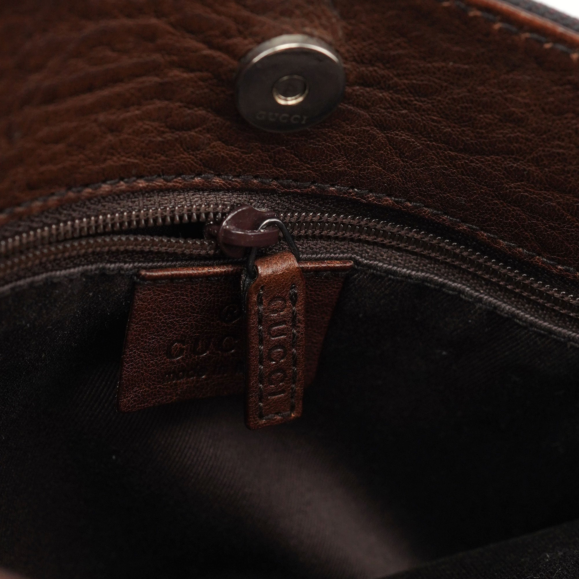 Gucci 101971 Brown GG Horsebit Tote Bag