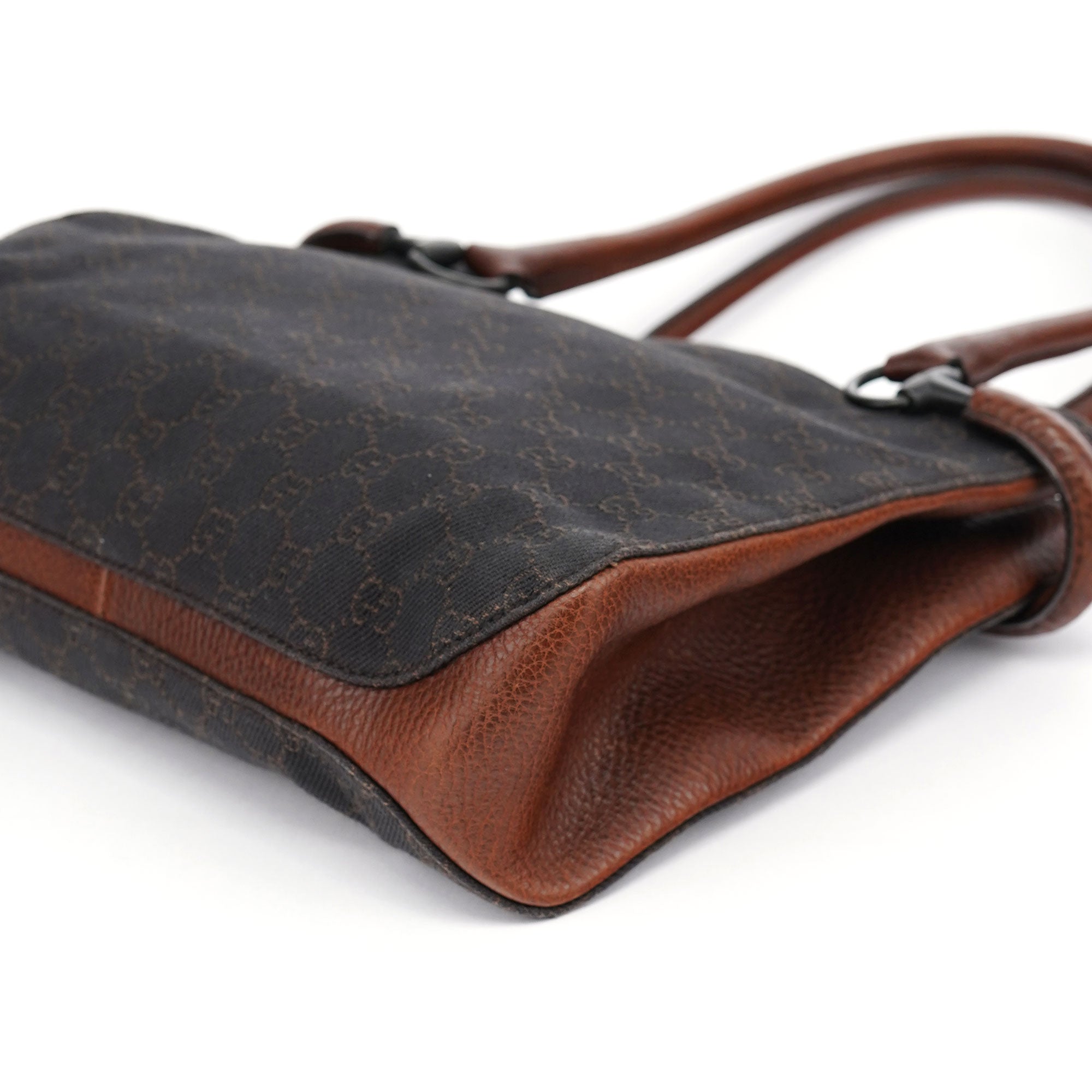 Gucci 101971 Brown GG Horsebit Tote Bag