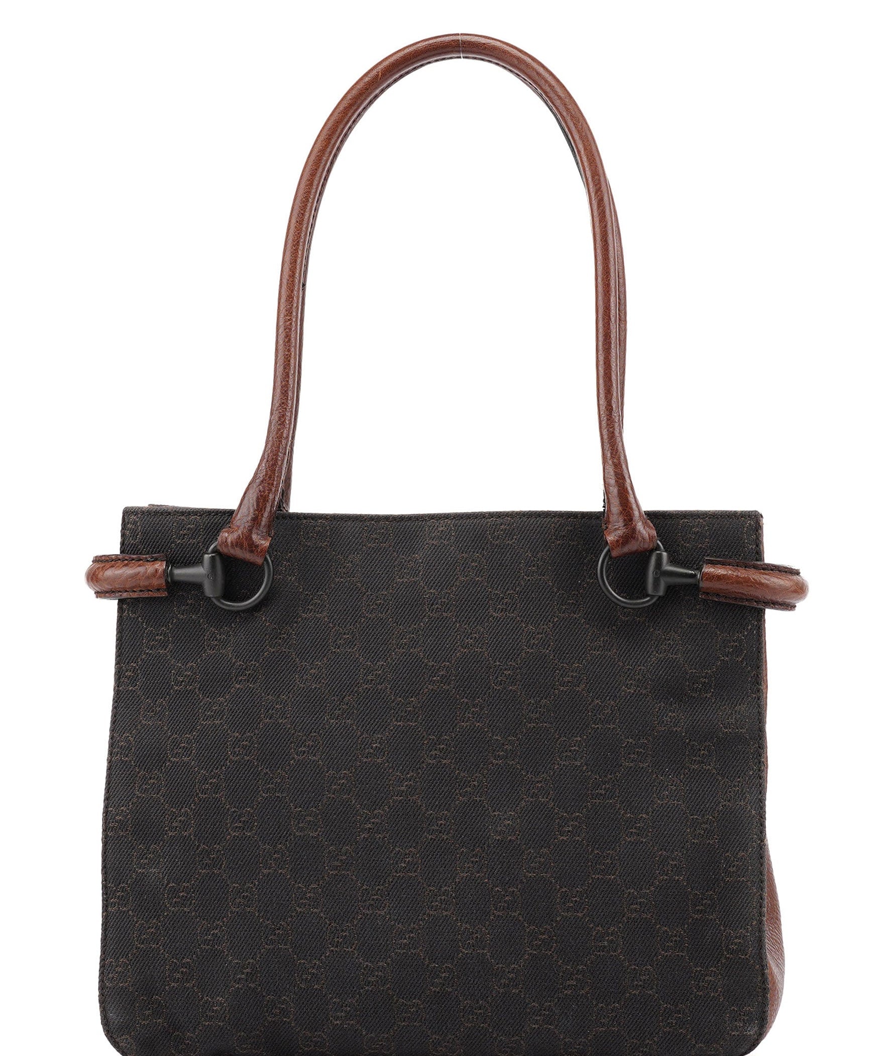 Gucci 101971 Brown GG Horsebit Tote Bag