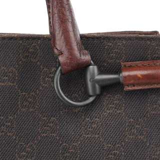 Gucci 101971 Brown GG Horsebit Tote Bag