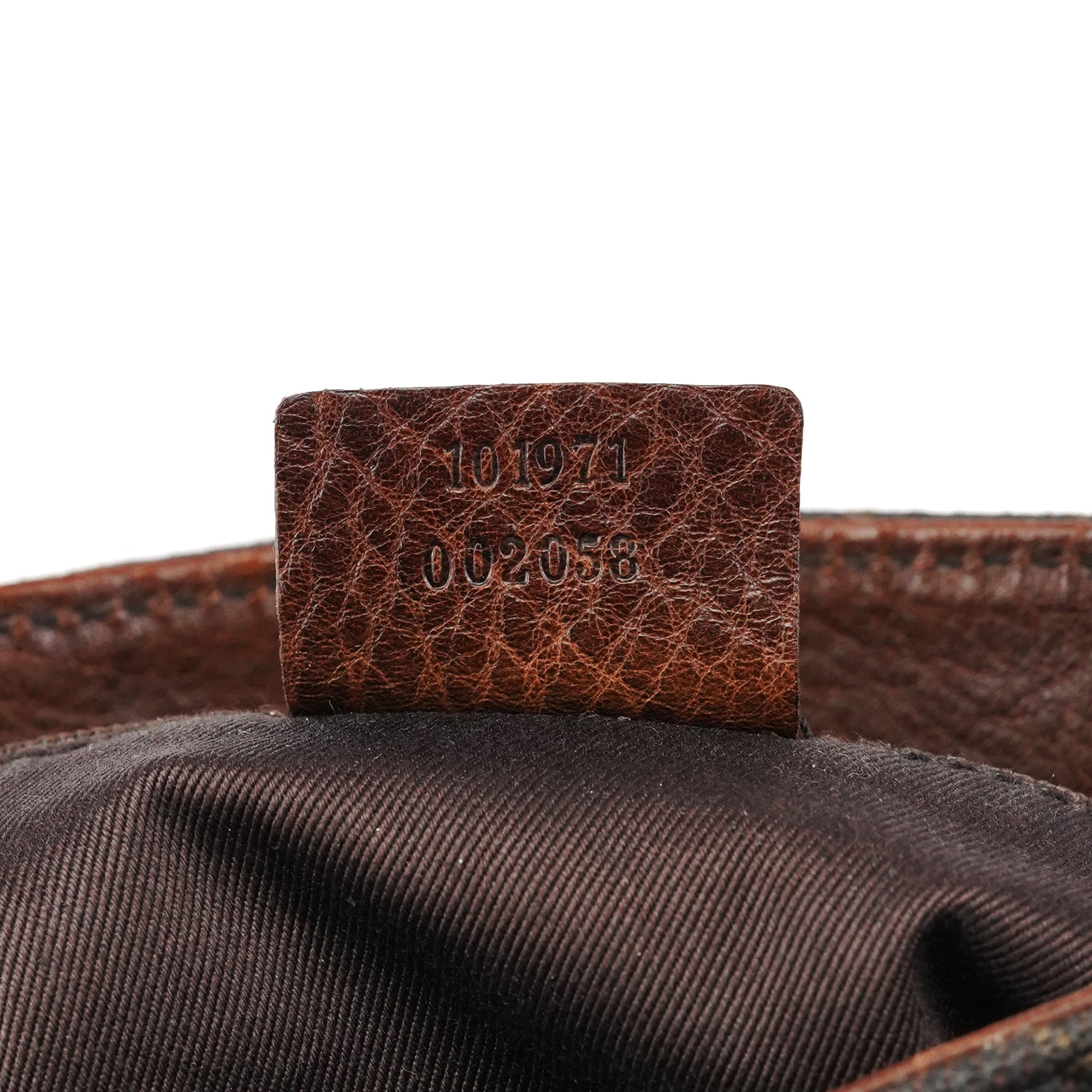 Gucci 101971 Brown GG Horsebit Tote Bag