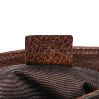 Gucci 101971 Brown GG Horsebit Tote Bag
